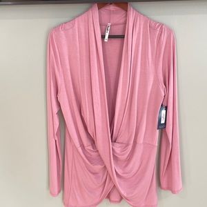 Pink wrap top